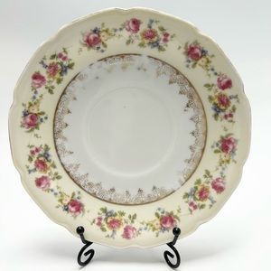 🏰💛💐Gold Castle - porcelain plate.